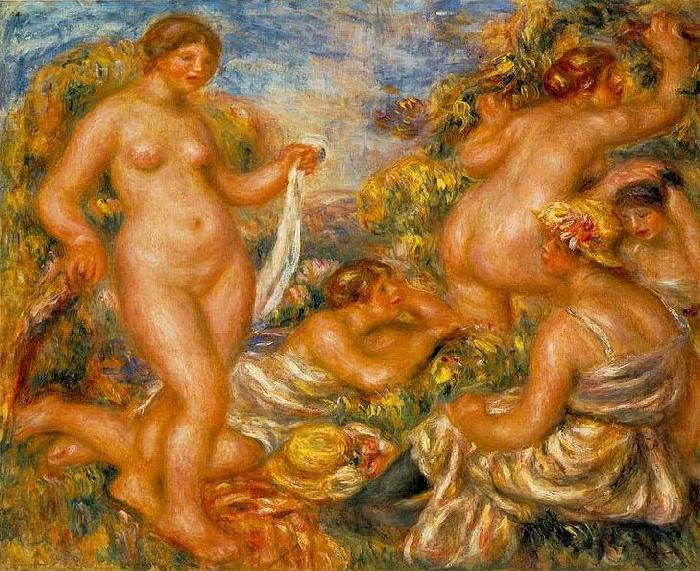 Pierre-Auguste Renoir Bathers, Norge oil painting art